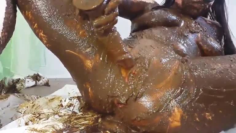 Covered entire body with shit