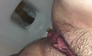 Close up shitting
