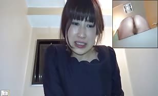 Three Japanese girls poop by turn