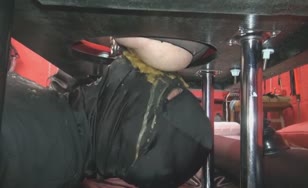 Poop eating male slave