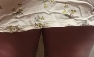 Hard boulder in pink panties