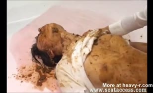 Lesbian girls shitting on each other