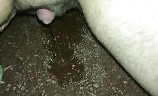 Big clit lady piss and shit outdoor 