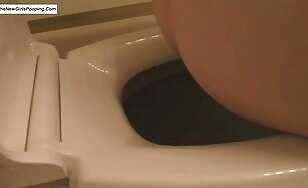 Sexy hot chick and her lovely toilet dump 