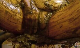 Cow dung and hot masturbation 