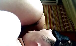 Fat Piggy slave takes big turds in the mouth 