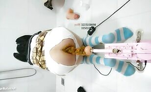 Leaky Asian Bum & Fuck Machine 