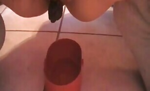 Amazing tattooed blonde girl and hot shit 