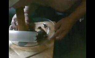 Scat dildo and horny girl 