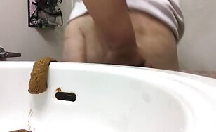 Shit Sliding Into Sink Bowl
