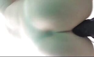 Slim woman masturbates with huge dildo - 11:46