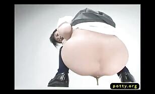 Asian Babe Drops a Creamy Load - 00:33