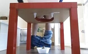 Woman Shits in a Homemade Toilet - 05:31