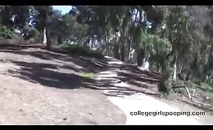 Woman Poops Outdoors - 01:20