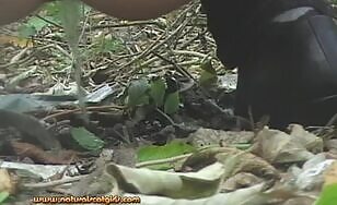 A Naughty Lady Drops a Load in the Wilderness